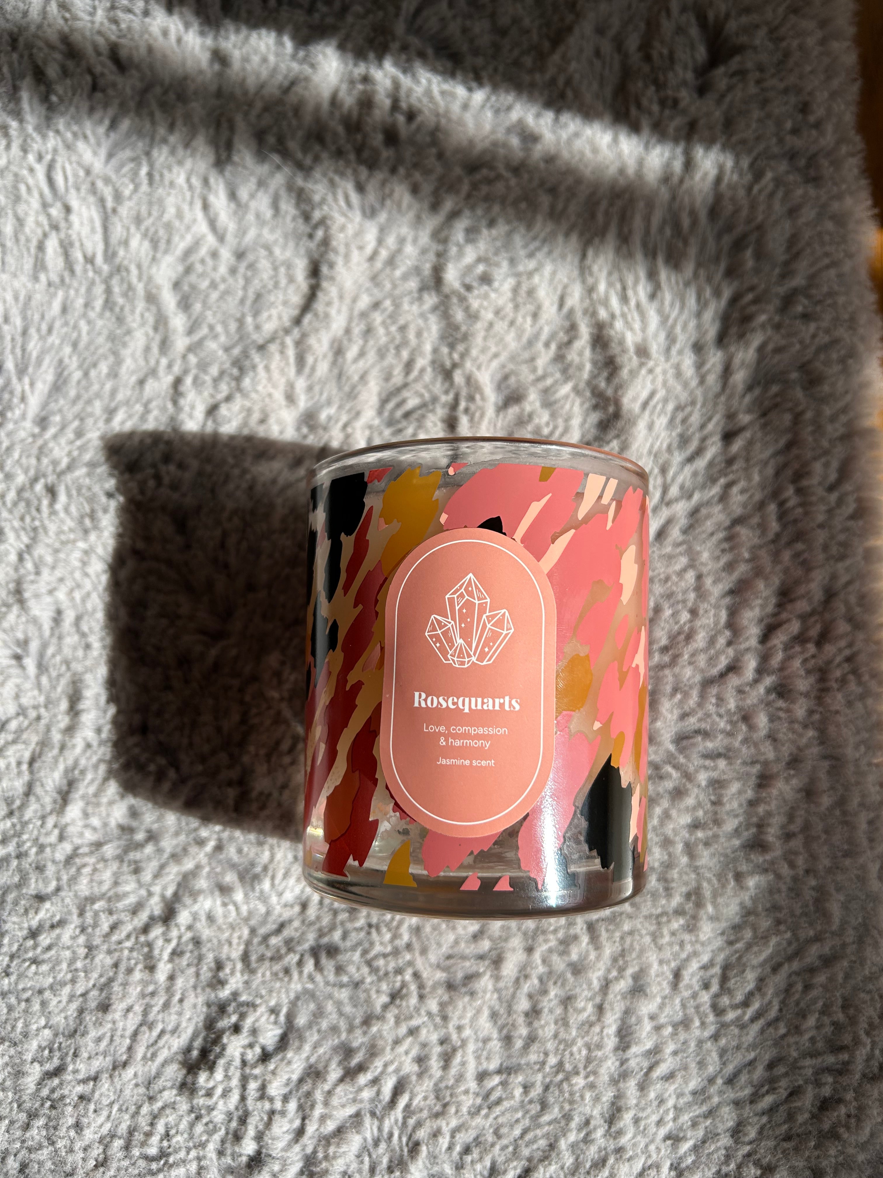 Rosequarts candle✨