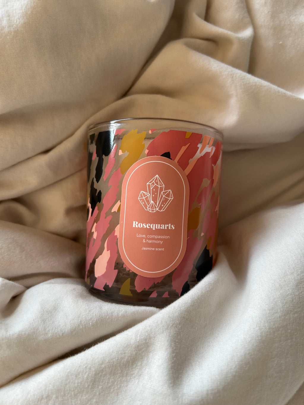 Rosequarts candle✨